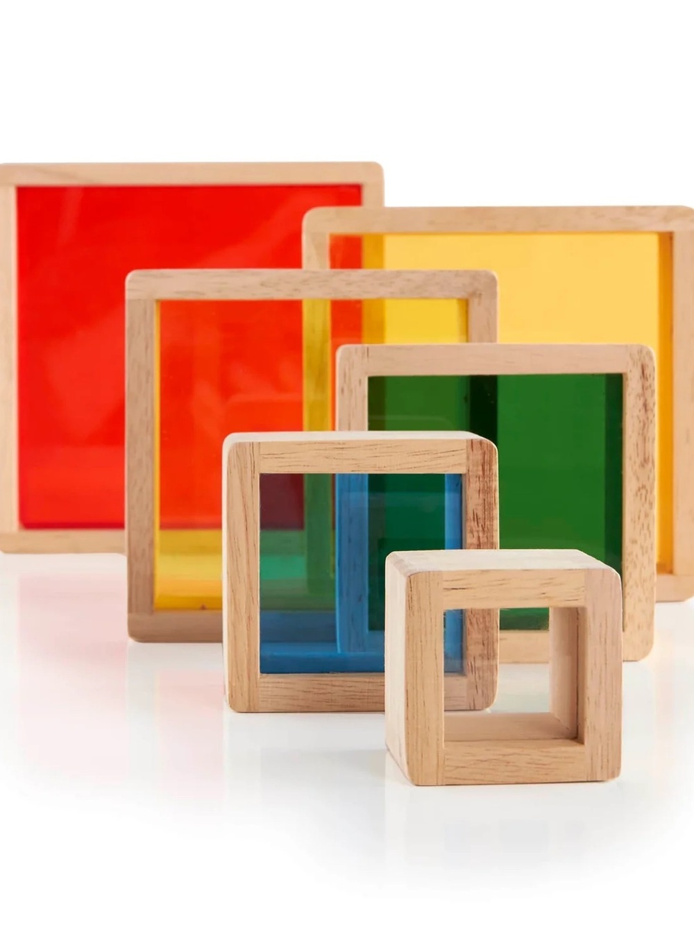 Guidecraft Stacking Rainbow Pyramid - Picture 8 of 15